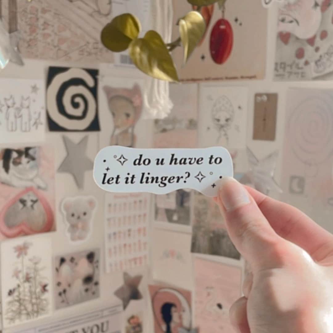 Linger Sticker Coquette Sticker the Cranberries Cute Sticker Aesthetic