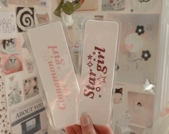 Star girl + cinnamon girl bookmark | annotating bookmark | lana del rey bookmark | aesthetic bookmark | coquette bookmark | trendy bookmark