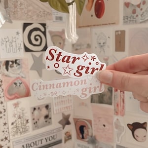 Star girl/cinnamon girl sticker | coquette sticker | lana del rey sticker | aesthetic sticker | trendy sticker | laptop decal