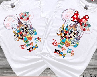 Camisa Disney Squad, camiseta Disney Trip 2024, camisetas de vacaciones de Disney, Disneyland familiar, partido familiar de Disney, camiseta de regalo para damas, regalo para ella, D40