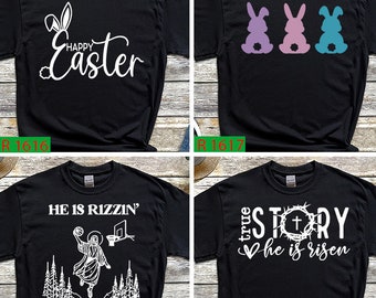 Happy Easter  Shirt, Popular Rabbit Shirt, Easter 2024 tee, He Is Rizzin Shirt, Women Easter tee, Easter Day Outfit, Family Matching tee, E