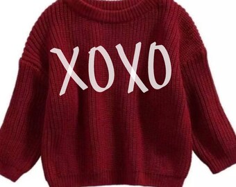 RED WINE Name Personalized Embroidered Sweater