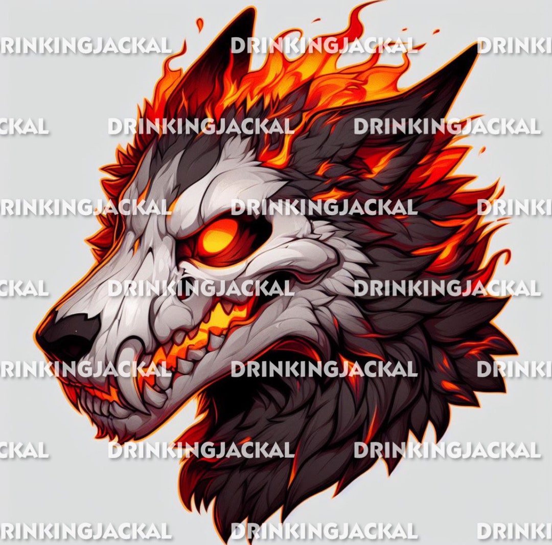 Skulldog Skullcat Furry Fursona Skullsona Skull Dopt With Vinyl Decal