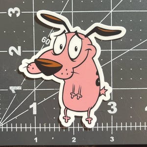 Courage the Cowardly Dog Sticker Decal Waterproof