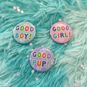 Good Pup Pin Badge: Petplay Puppy Fandom Accessory