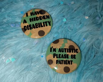 Sunflower Hidden Disability Awareness Badge: Invisible Illness Pin