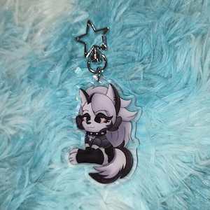 Loona Nyckelring - Hellhound Helluva Charm Chibi Kawaii Söt Varg