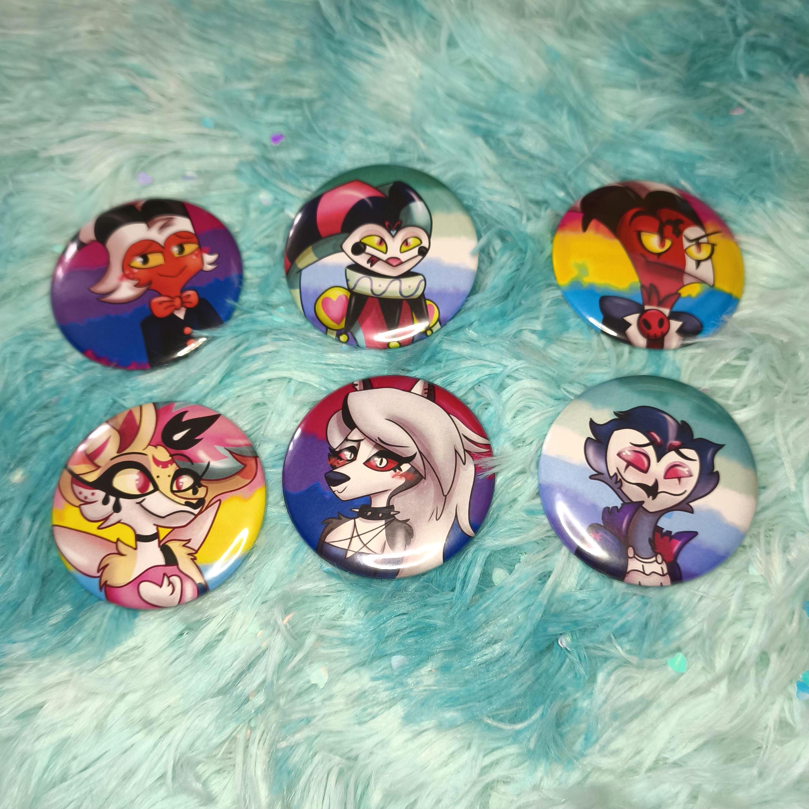 Helluva Boss Pride Badges: LGBTQ+ Pins - Etsy