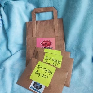 Art Mystery Bag ! - Guaranteed Value - Cute Cartoon Art Prints, Stickers, Badges & more