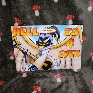 Hell Is Forever Original Art Print - Adam Demon Hotel Poster
