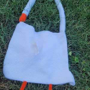 Goose purse - MADE TO ORDER - crocheted goose purse - bag - custom - handmade - gift - crochet - crocheted bag - goose