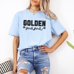 Golden Retriever Mom Shirt, Golden Mama Shirt, Golden Retriever ...