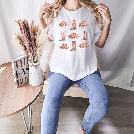 Ropa de mujer vaquera camiseta coqueta camisa linda para mujer ropa de coqueta ropa de muneca botas de vaquero de camiseta de mujer vaquera Etsy Espana