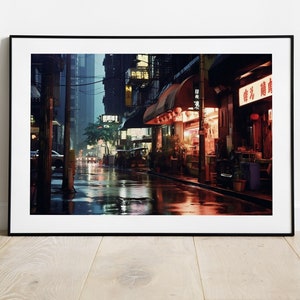 Sci-Fi Cityscape AI Wall Art Sci-Fi Wall Decor For Sci-Fi Fan Living Room Decor Sci-Fi Digital Frame Art Gift Sci-Fi Home Decor House Gift