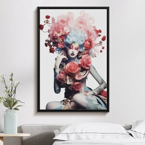 Printable Digital Art Vintage Victorian Style Rococo Fashion Wall Poster Art Digital Frame Art Gift For Housewarming Art For Living Room