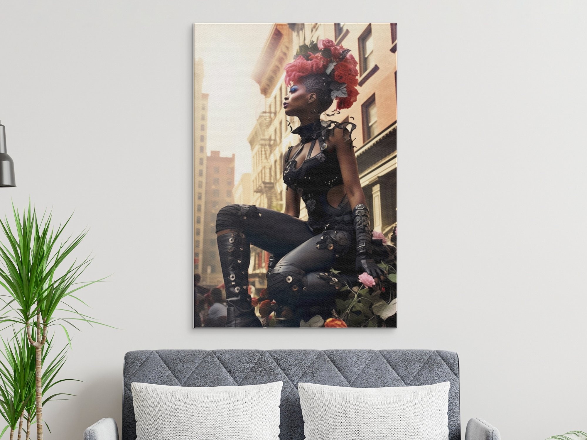 Woman in Future Rococo High Fashion| Digital Print Wall Art| Poster for ...