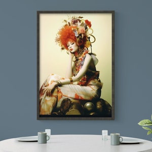 Floral Futuristic Rococopunk Victorian Art Homely Decor Vogue Fashion ...