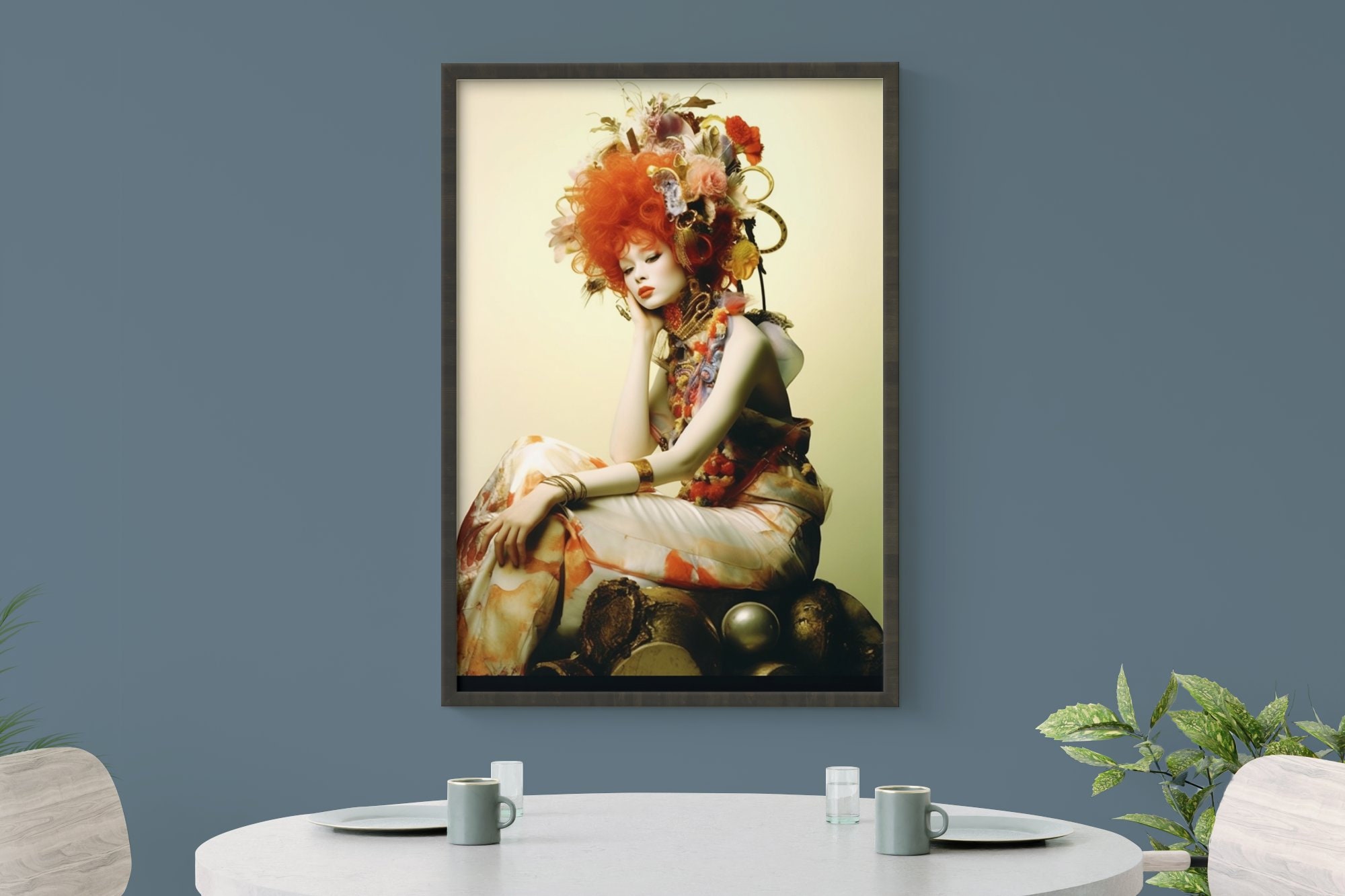 Floral Futuristic Rococopunk Victorian Art Homely Decor Vogue Fashion ...