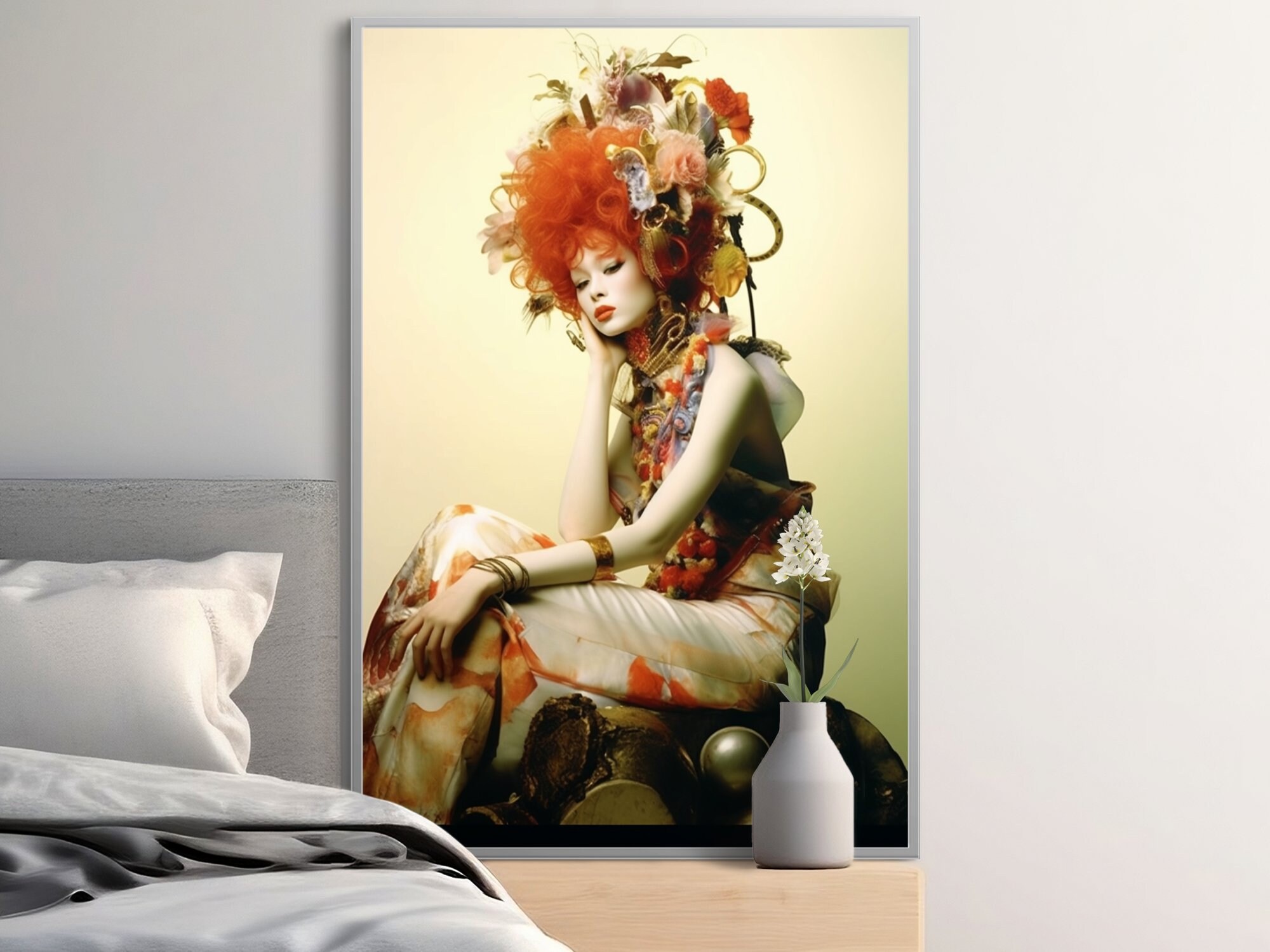 Floral Futuristic Rococopunk Victorian Art Homely Decor Vogue Fashion ...