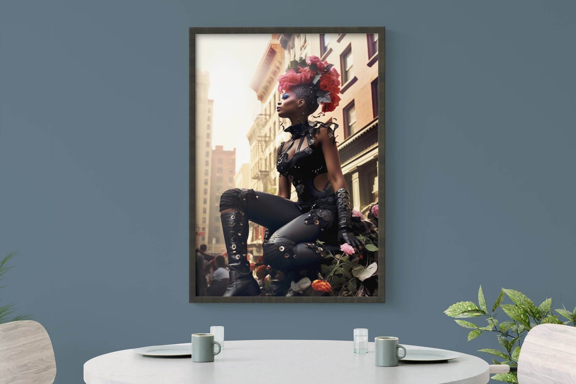 Woman in Future Rococo High Fashion| Digital Print Wall Art| Poster for ...