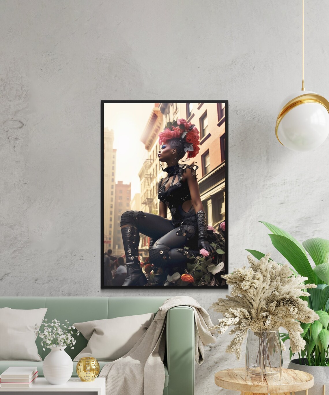 Woman in Future Rococo High Fashion| Digital Print Wall Art| Poster for ...