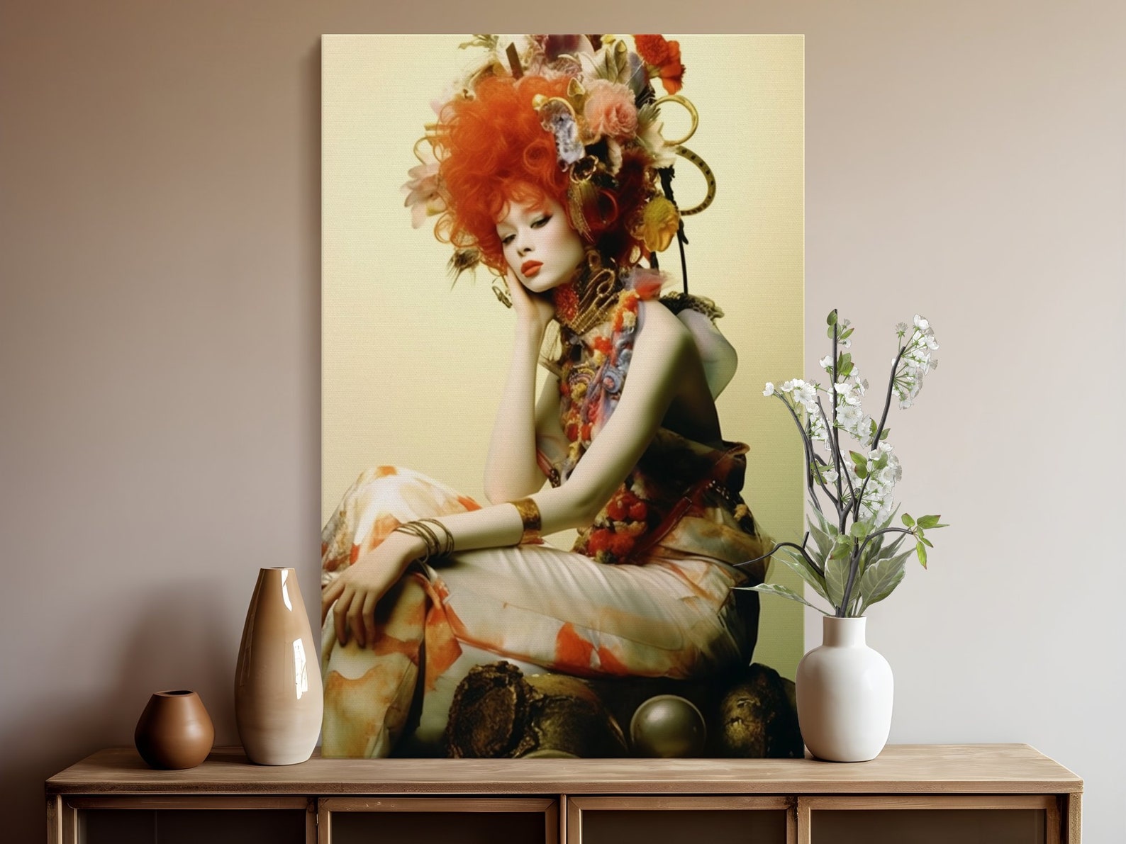 Floral Futuristic Rococopunk Victorian Art Homely Decor Vogue Fashion ...