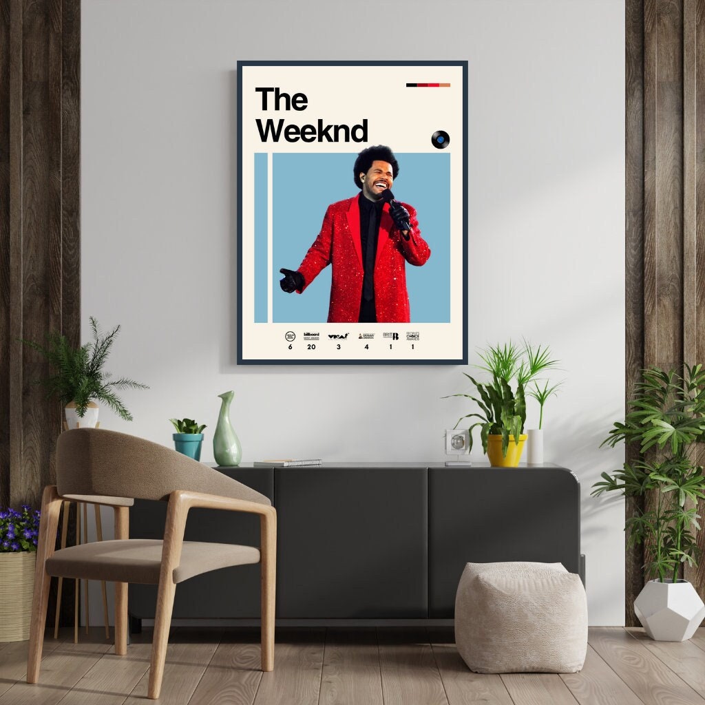 The Weeknd Poster Musician Singer Artist Wall Art Music Album - Etsy