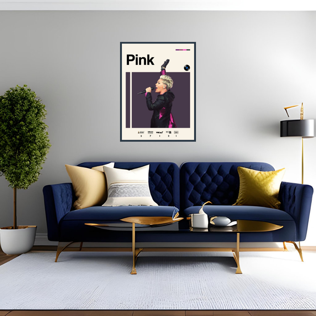Pink Poster Musician Singer Artist Wall Art Music sold by Matchmaker