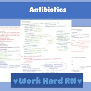 Antibiotics Study Guide