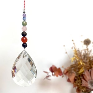 Crystal Drop Suncatcher - Charkra - Sun Catcher - Mobile Light Catcher - Light Catcher