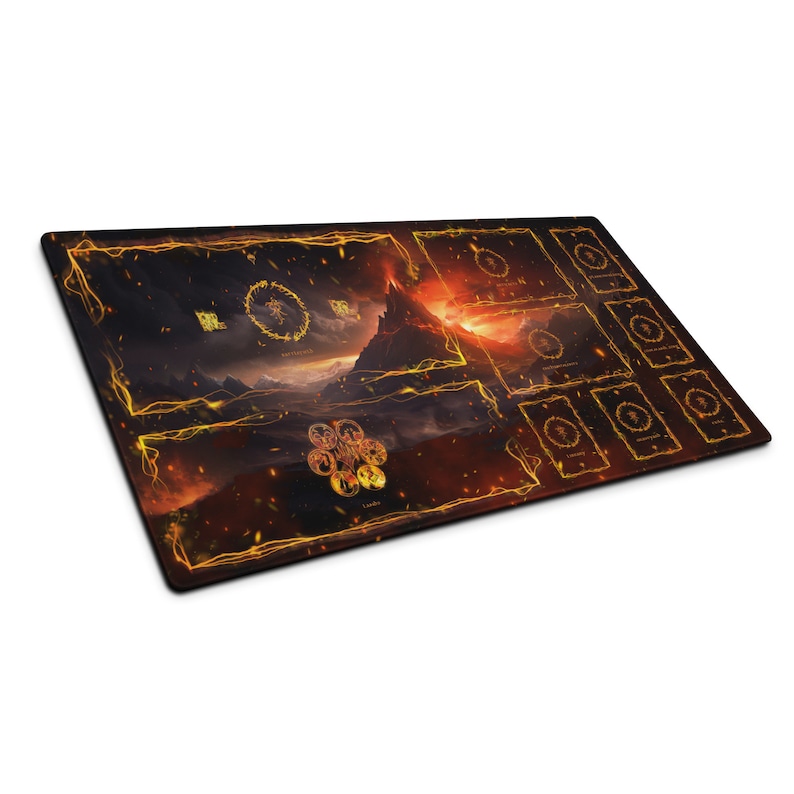 MTG LOTR Big Playmat With Zones, Card Playmat, MTG Gifts, Magic the