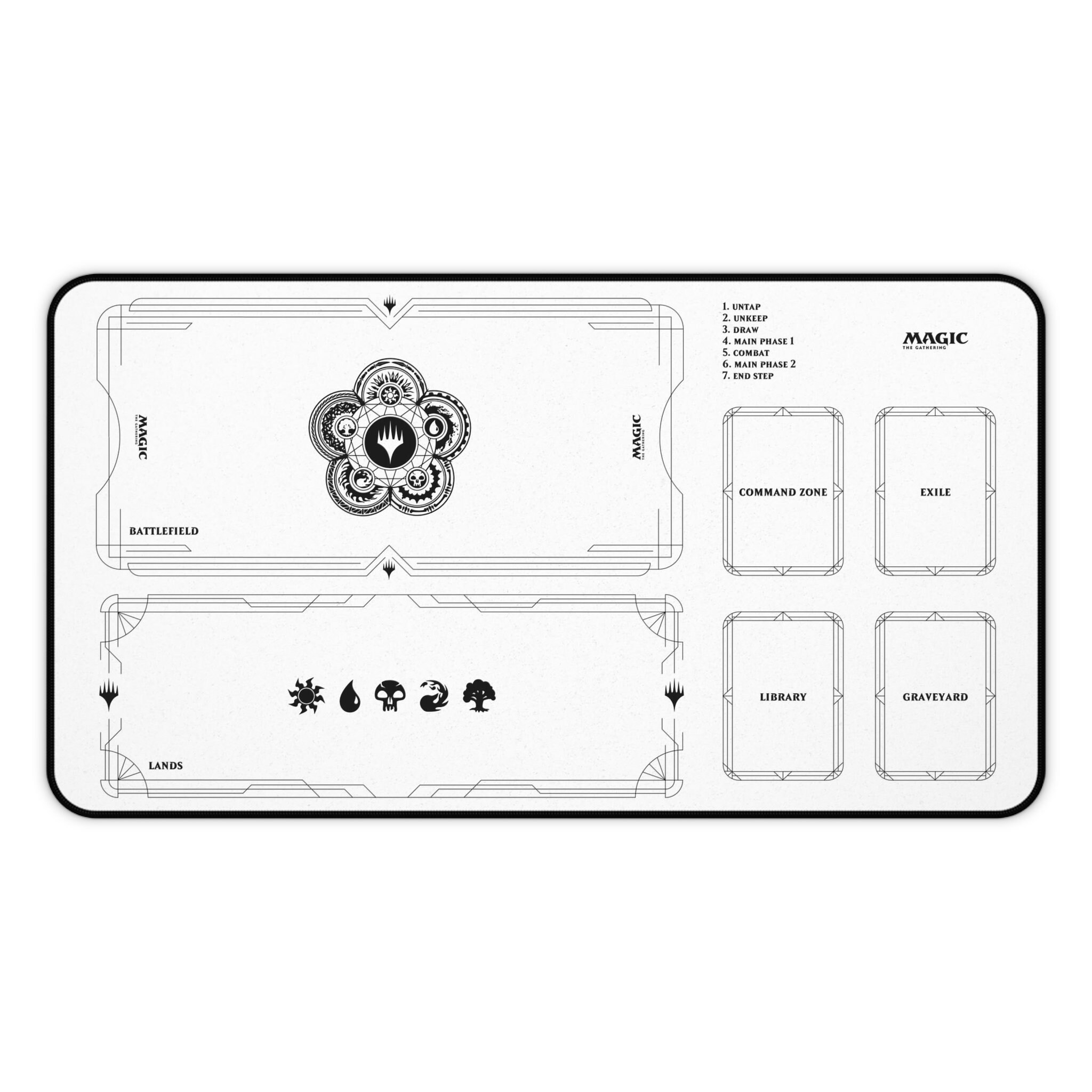 MTG Playmat With Zones, TCG Playmat, Card Playmat, MTG Gifts, Neoprene