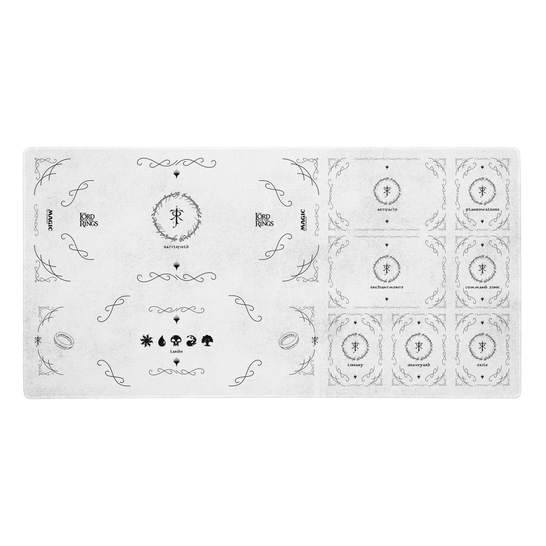 MTG LOTR Big Playmat With Zones Card Playmat MTG Gifts Etsy