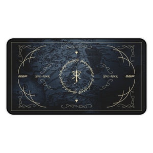 MTG LOTR Kleine Spielmatte, Spielmatte, Magic The Gathering & Der Herr der Ringe Spielmatte - 30,5 x 56,1 cm