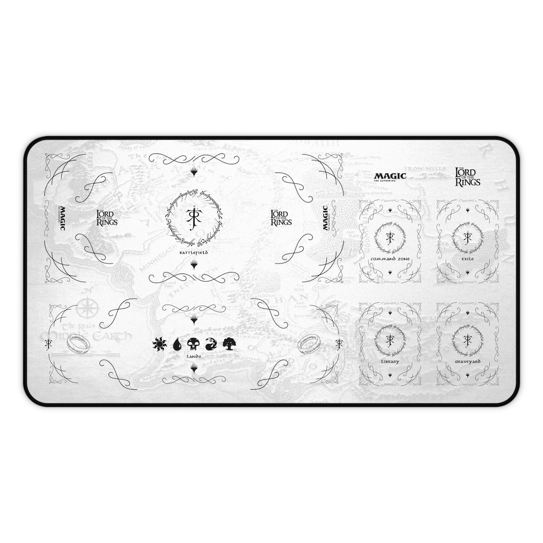 MTG LOTR Playmat With Zones Card Playmat MTG Gifts Magic Etsy