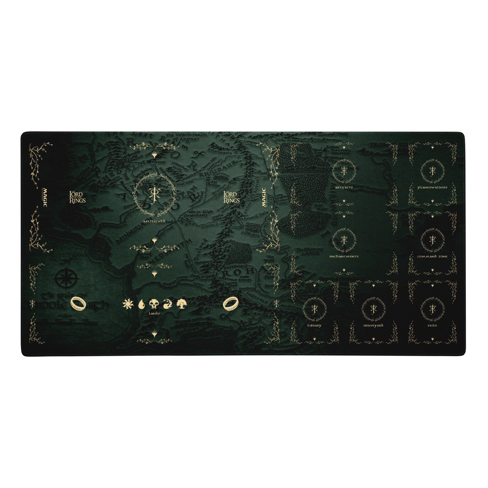 MTG LOTR Big Playmat With Zones, Card Playmat, MTG Gifts, Magic the
