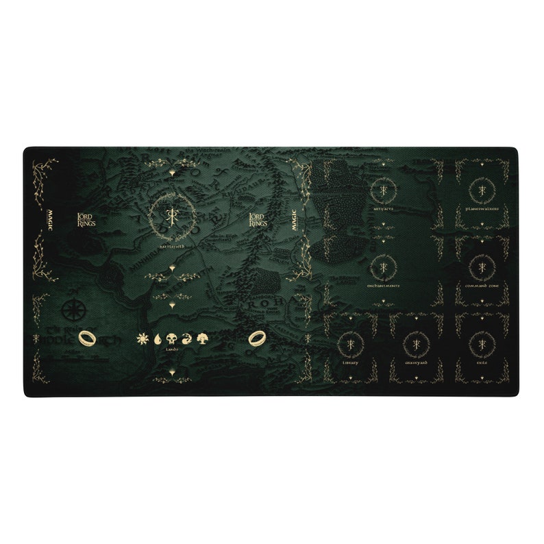 MTG LOTR Big Playmat With Zones, Card Playmat, MTG Gifts, Magic the