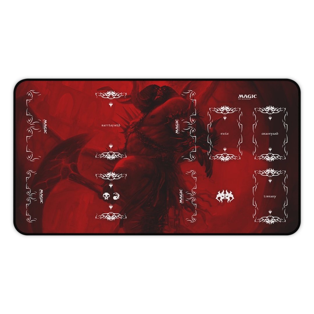 Rakdos MTG Playmat With Zones, TCG Playmat, Card Playmat, MTG Gifts
