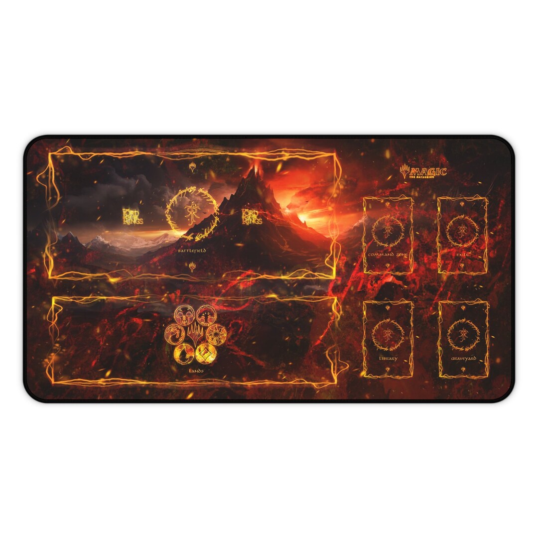 MTG LOTR Playmat With Zones, Card Playmat, MTG Gifts, Magic the
