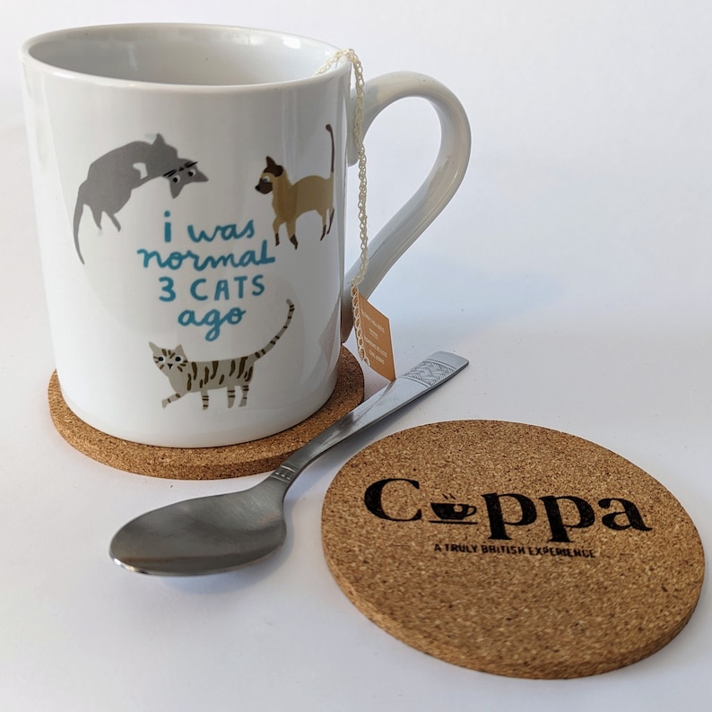 Custom Engraved Cork Coasters SET OF 5 Etsy