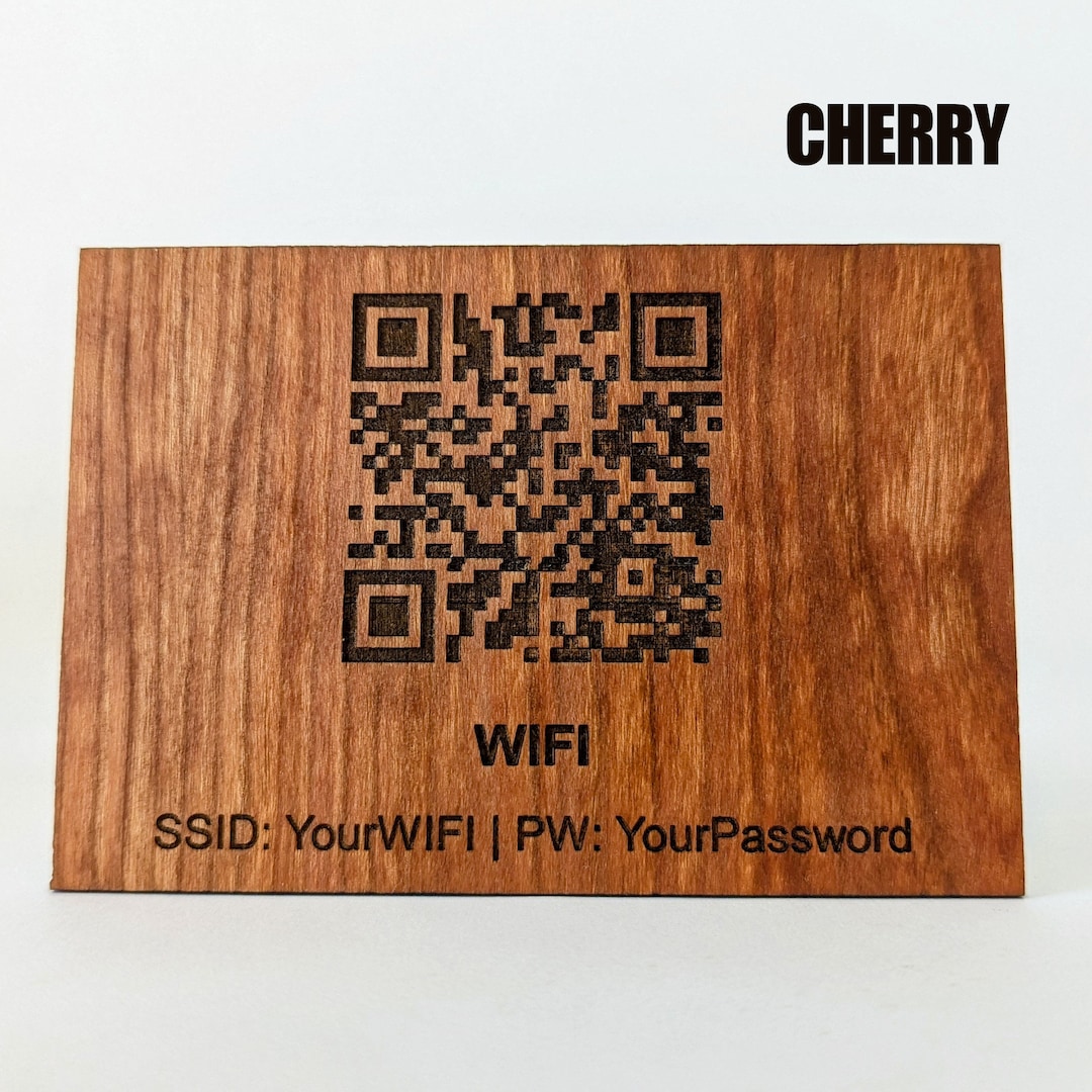 Custom WIFI QR Code Sign Scan for WIFI Sign Home or Business Wifi ...