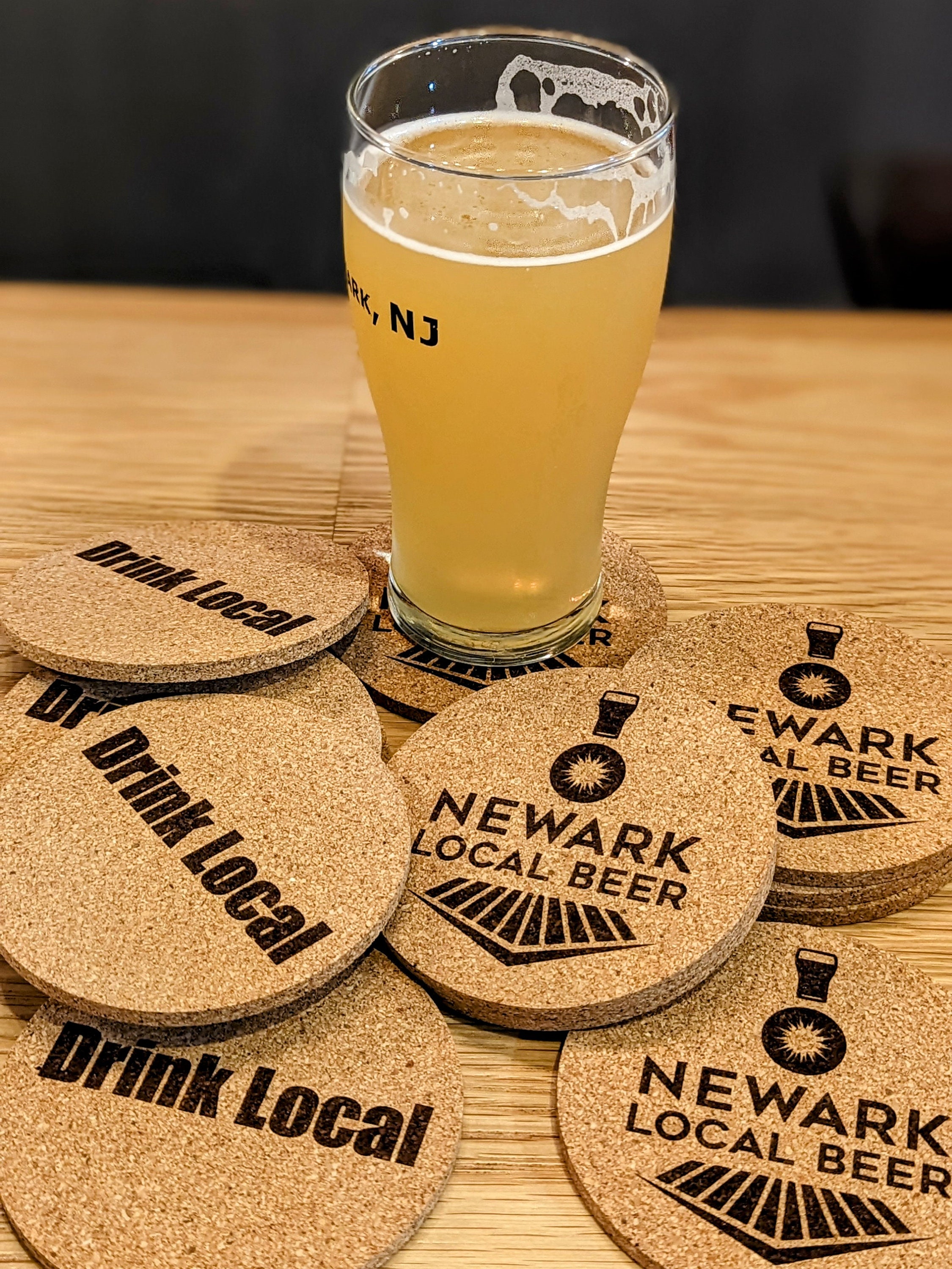 Custom Engraved Cork Coasters SET OF 5 Etsy
