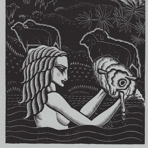 Woodcut illustration from The Song of Songs by James Reid published 1931