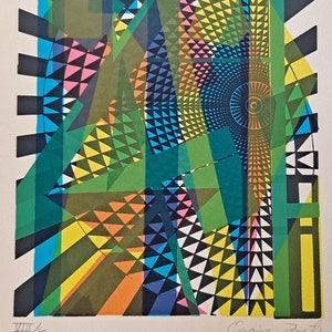 Signed Limited Edition Midcentury Screen Print
