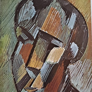 美術品、希少なキュビズム絵画 - 肖像画、新古典主義時代、署名 美術品、希少なキュビズム絵画 - 肖像画、新古典主義時代、署名