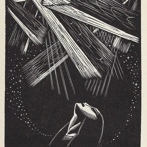 James Reid (1907-1989) Woodcut Illustration from The Life of Christ in Woodcuts published 1930.