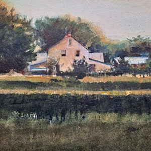 Teri Thomas Gilfilen (1954) Original watercolor landscape