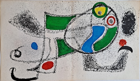 ジョアン・ミロ（1893-1983）のオリジナルリトグラフ「Les Essence De