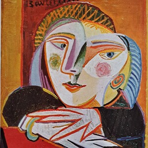 美術品、希少なキュビズム絵画 - 肖像画、新古典主義時代、署名 美術品、希少なキュビズム絵画 - 肖像画、新古典主義時代、署名