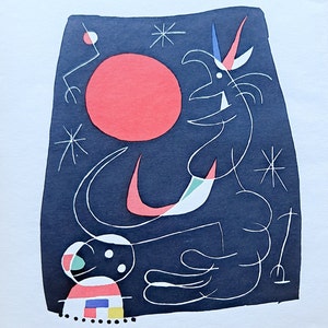 ジョアンミロ、リトグラフ ジョアン・ミロ（1893-1983）1956年に出版された「青い迷宮」と題され